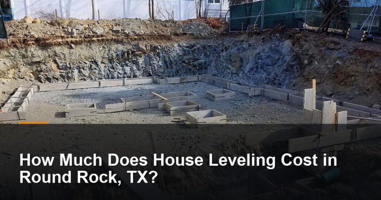 Foundation Repair Blog 16 New house foundation footings during construction, illustrating house leveling in Round Rock, TX